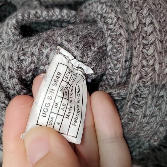 Ugg Australia Women 5649 Sweater Cardi Boots shoes sz 4 - Picture 7 of 9